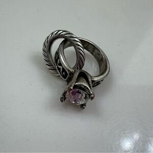 Brighton Diamond Ring Charm Engagement Elegant Silver Gemstone Bracelet Bride